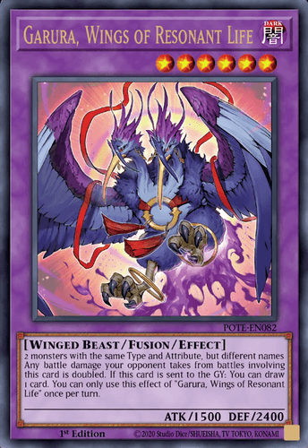 Garura, Wings of Resonant Life - POTE-EN082 Ultra Rare Unlimited