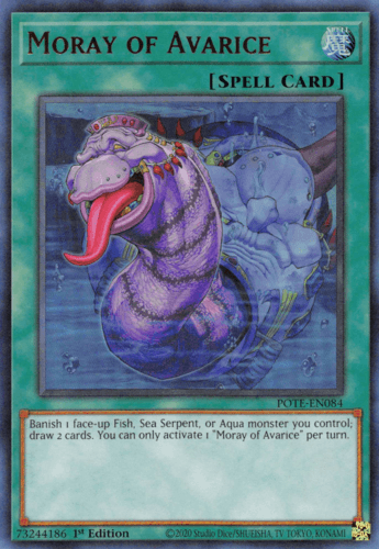 Moray of Avarice - POTE-EN084 Ultra Rare 1st Edition