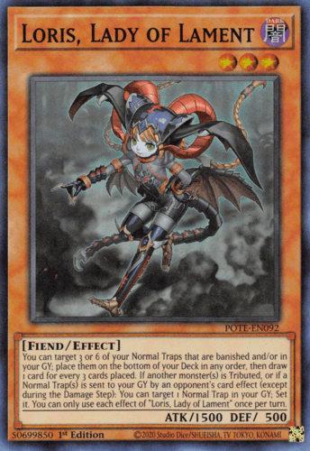 Loris, Lady of Lament - POTE-EN092 Super Rare 1st Edition