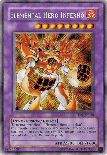 Elemental HERO Inferno - PP02-EN010 Secret Rare Unlimited