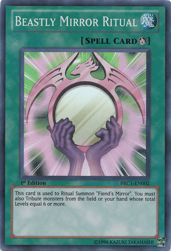 Beastly Mirror Ritual - PRC1-EN002 Super Rare 1st Edition