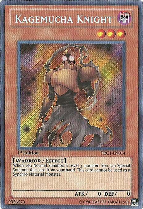 Kagemucha Knight - PRC1-EN014 Secret Rare 1st Edition