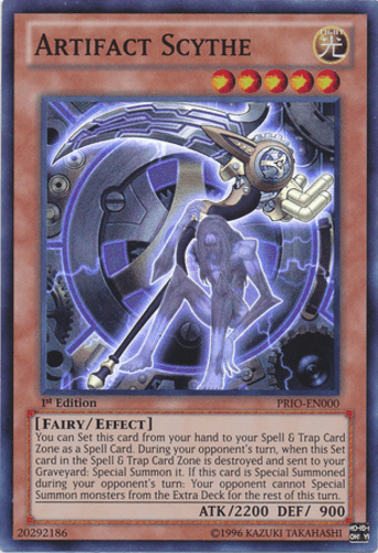 Artifact Scythe - PRIO-EN000 Super Rare 1st Edition