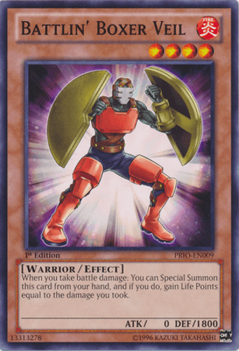 Battlin' Boxer Veil - PRIO-EN009 Common 1st Edition