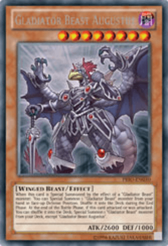 Gladiator Beast Augustus - PRIO-EN030 Rare 1st Edition