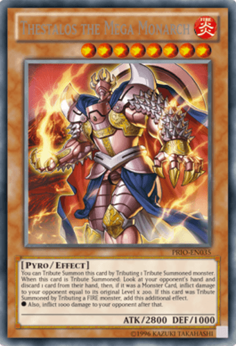 Thestalos the Mega Monarch - PRIO-EN035 Secret Rare 1st Edition
