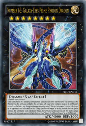 Number 62: Galaxy-Eyes Prime Photon Dragon - PRIO-EN040 Ultra Rare Unlimited