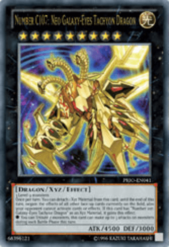 Number C107: Neo Galaxy-Eyes Tachyon Dragon - PRIO-EN041 Super Rare 1st Edition