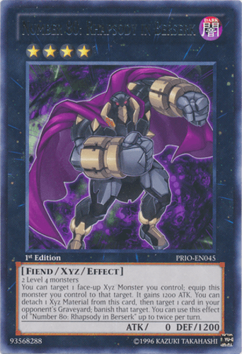 Number 80: Rhapsody in Berserk - PRIO-EN045 Rare 1st Edition