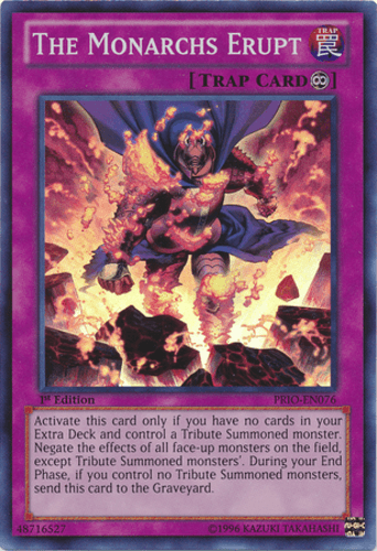 The Monarchs Erupt - PRIO-EN076 Super Rare 1st Edition
