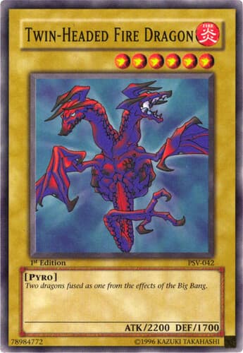 Twin-Headed Fire Dragon - PSV-042 Common 1st Edition