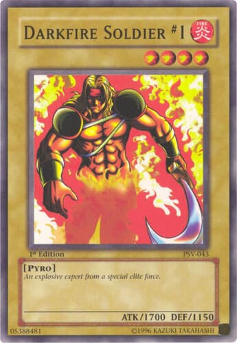 Darkfire Soldier #1 - PSV-043 Common 1st Edition