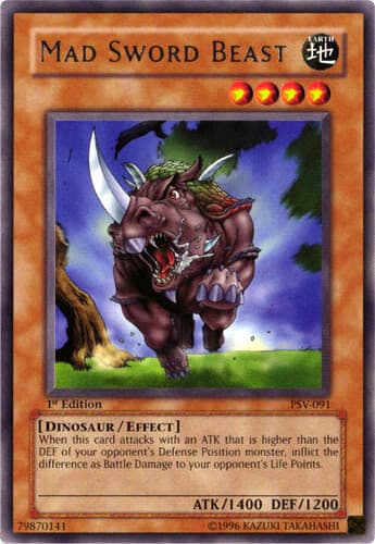 Mad Sword Beast - PSV-091 Rare Unlimited