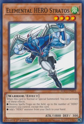 Elemental HERO Stratos - PT03-EN002 Common Limited Edition