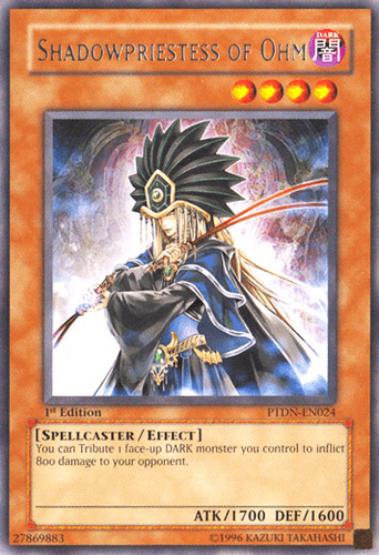 Shadowpriestess of Ohm - PTDN-EN024 Rare 1st Edition