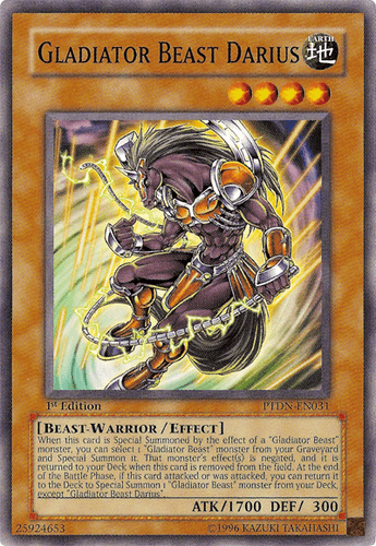 Gladiator Beast Darius - PTDN-EN031 Common 1st Edition