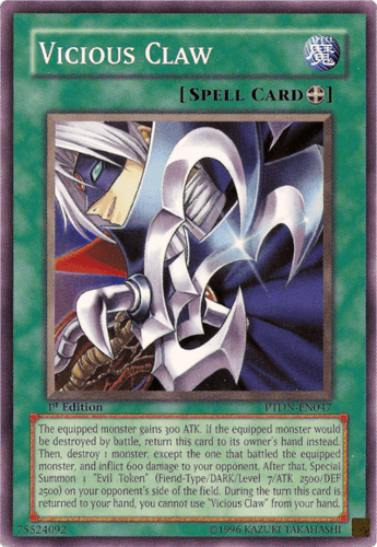 Vicious Claw - PTDN-EN047 Common Unlimited