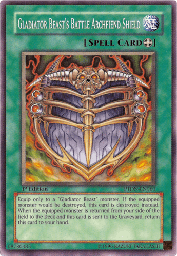 Gladiator Beast's Battle Archfiend Shield - PTDN-EN060 Common 1st Edition