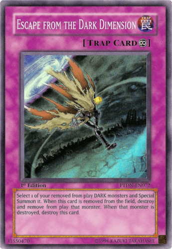 Escape from the Dark Dimension - PTDN-EN072 Super Rare 1st Edition