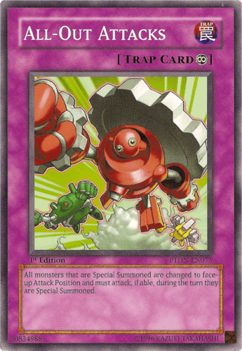 All-Out Attacks - PTDN-EN075 Common 1st Edition