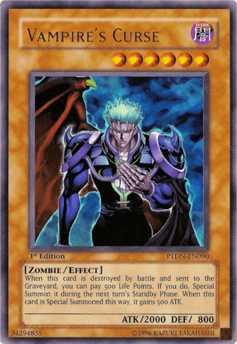 Vampire's Curse - PTDN-EN090 Ultimate Rare 1st Edition