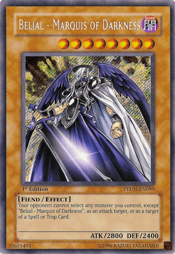 Belial - Marquis of Darkness - PTDN-EN099 Secret Rare Unlimited