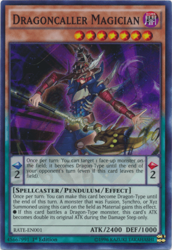 Dragoncaller Magician - RATE-EN001 Super Rare Unlimited