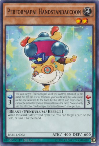 Performapal Handstandaccoon - RATE-EN002 Common 1st Edition