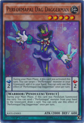 Performapal Dag Daggerman - RATE-EN003 Ultra Rare Unlimited