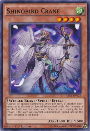 Shinobird Crane - RATE-EN023 Common 1st Edition