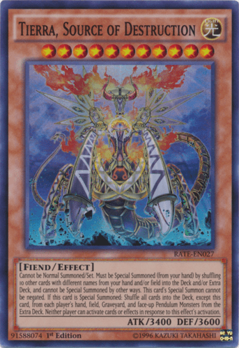 Tierra, Source of Destruction - RATE-EN027 Super Rare 1st Edition