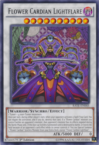 Flower Cardian Lightflare - RATE-EN045 Rare 1st Edition