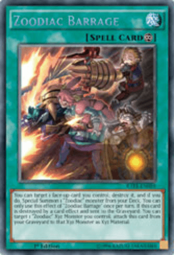 Zoodiac Barrage - RATE-EN059 Secret Rare Unlimited
