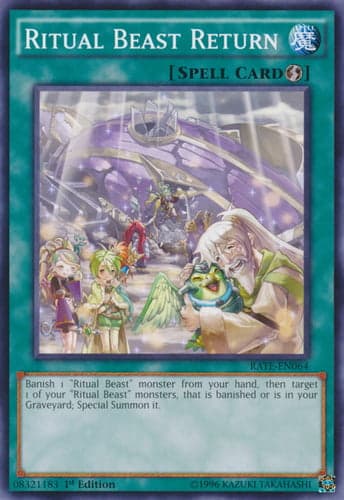 Ritual Beast Return - RATE-EN064 Common 1st Edition