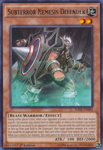 Subterror Nemesis Defender - RATE-EN082 Rare Unlimited