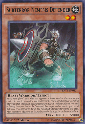 Subterror Nemesis Defender - RATE-EN082 Rare 1st Edition