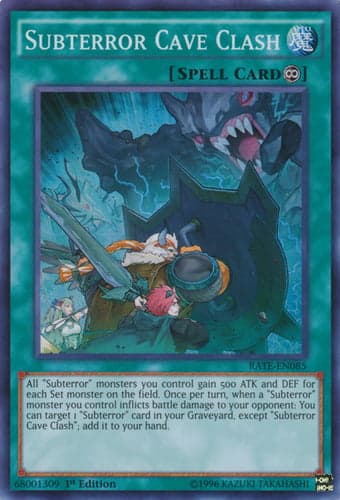 Subterror Cave Clash - RATE-EN085 Super Rare 1st Edition