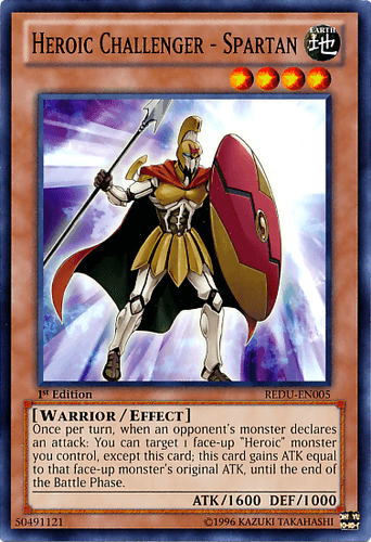 Heroic Challenger - Spartan - REDU-EN005 Common 1st Edition