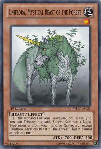 Uniflora, Mystical Beast of the Forest - REDU-EN031 Common Unlimited