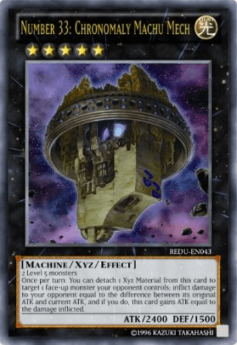 Number 33: Chronomaly Machu Mech - REDU-EN043 Ultimate Rare 1st Edition