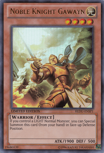 Noble Knight Gawayn - REDU-ENSP1 Ultra Rare Limited Edition
