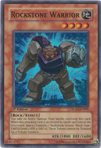 Rockstone Warrior - RGBT-EN001 Super Rare 1st Edition