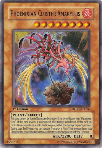 Phoenixian Cluster Amaryllis - RGBT-EN006 Super Rare 1st Edition