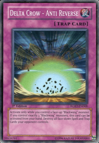 Delta Crow - Anti Reverse - RGBT-EN068 Super Rare 1st Edition