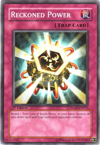 Reckoned Power - RGBT-EN073 Common 1st Edition