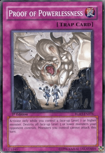 Proof of Powerlessness - RGBT-EN076 Common Unlimited