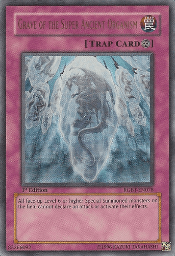 Grave of the Super Ancient Organism - RGBT-EN078 Ultra Rare 1st Edition
