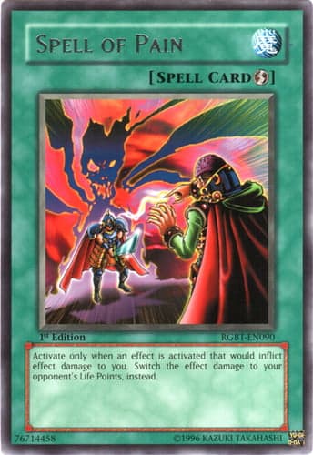 Spell of Pain - RGBT-EN090 Rare 1st Edition