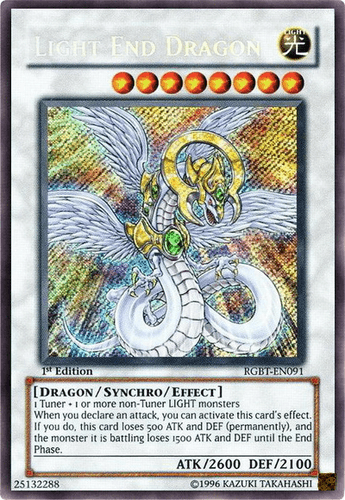 Light End Dragon - RGBT-EN091 Secret Rare 1st Edition