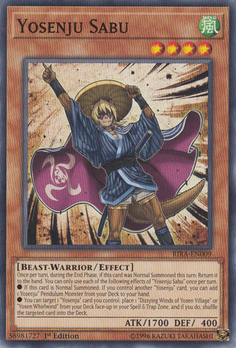 Yosenju Sabu - RIRA-EN009 Common Unlimited